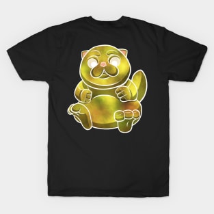 Galaxy Cute Fat Cat T-Shirt